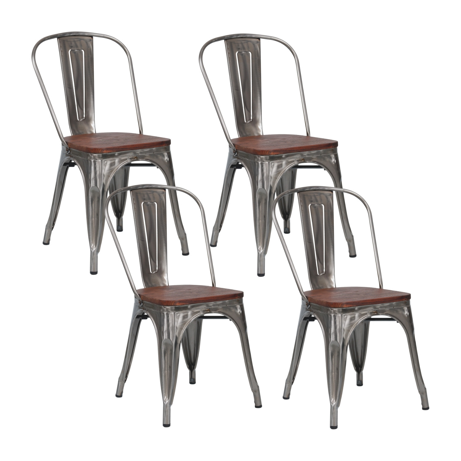 Pack 4 Sillas Apilables...